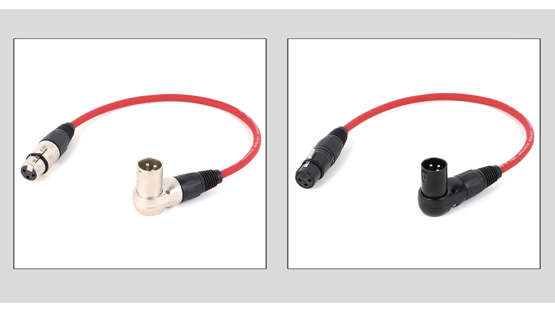 GuerGuo XLR-Mikrofon-Verlängerungskabel-Adapter, 90 Grad XLR-Stecker auf gerade XLR-Buchse, 3-poliger Mikrofonanschluss, Audiokabel, 0,3–15 m – Detail 4
