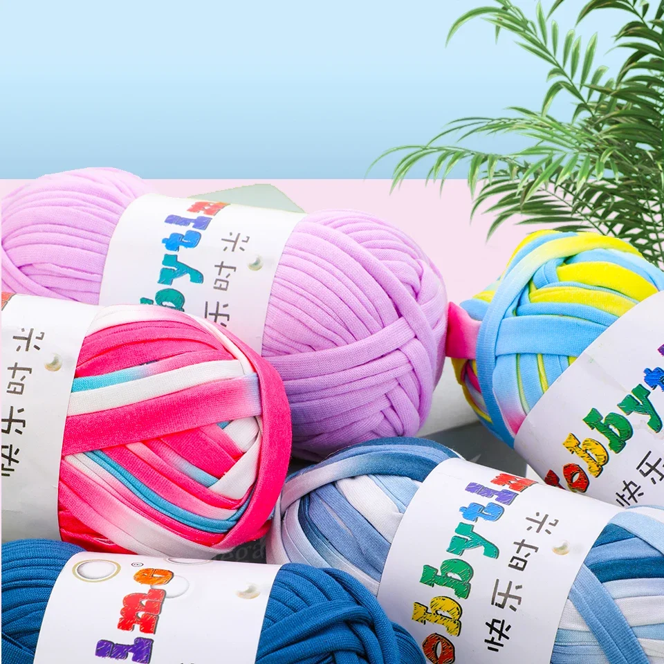 for Knitting 100G/ball High Quality Soft Thick T Shirt Yarn Wool for Hand Knitting Blanket Carpet Handbag Crochet Cloth Threads