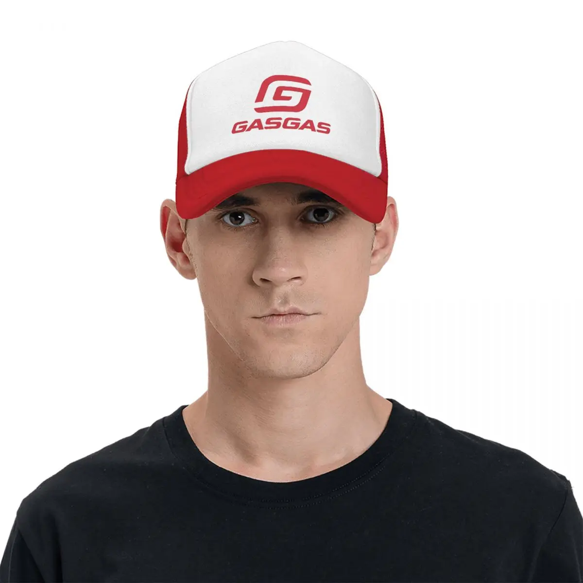 GasGas Motorcycle Trucker Hats Adult Fashion Racing Mountain Bike Hat Sun Hats Sun Hats Adjustable Mesh Baseball Caps Summer 6