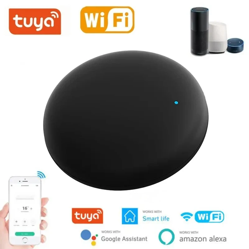 Tuya WiFi IR Remote Control Smart Universal Infrared Smart Home Control TV DVD AUD AC Works with Amz Alexa Google Home