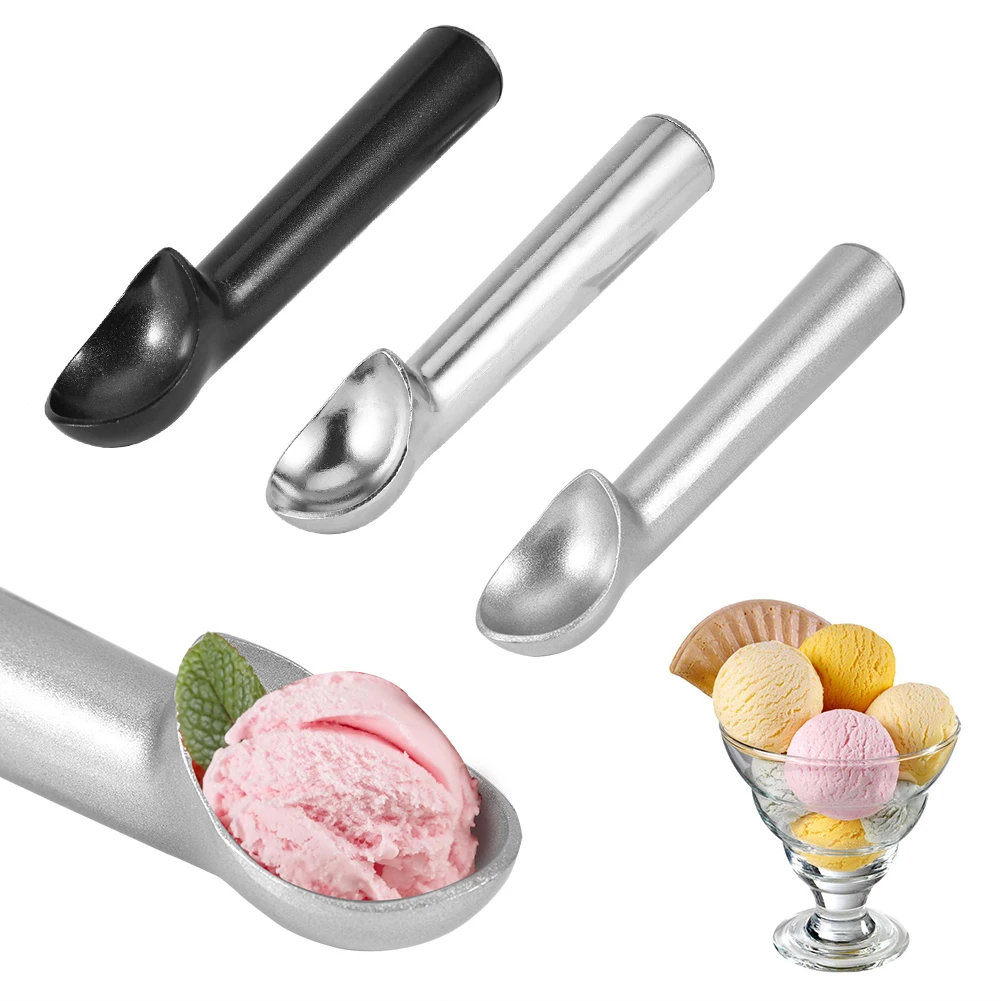 Cucchiaio Per Gelato In Alluminio Monoblocco, 18,5 Cm, Per Palline Di Gelato, Sorbetto E Melone, Resistente