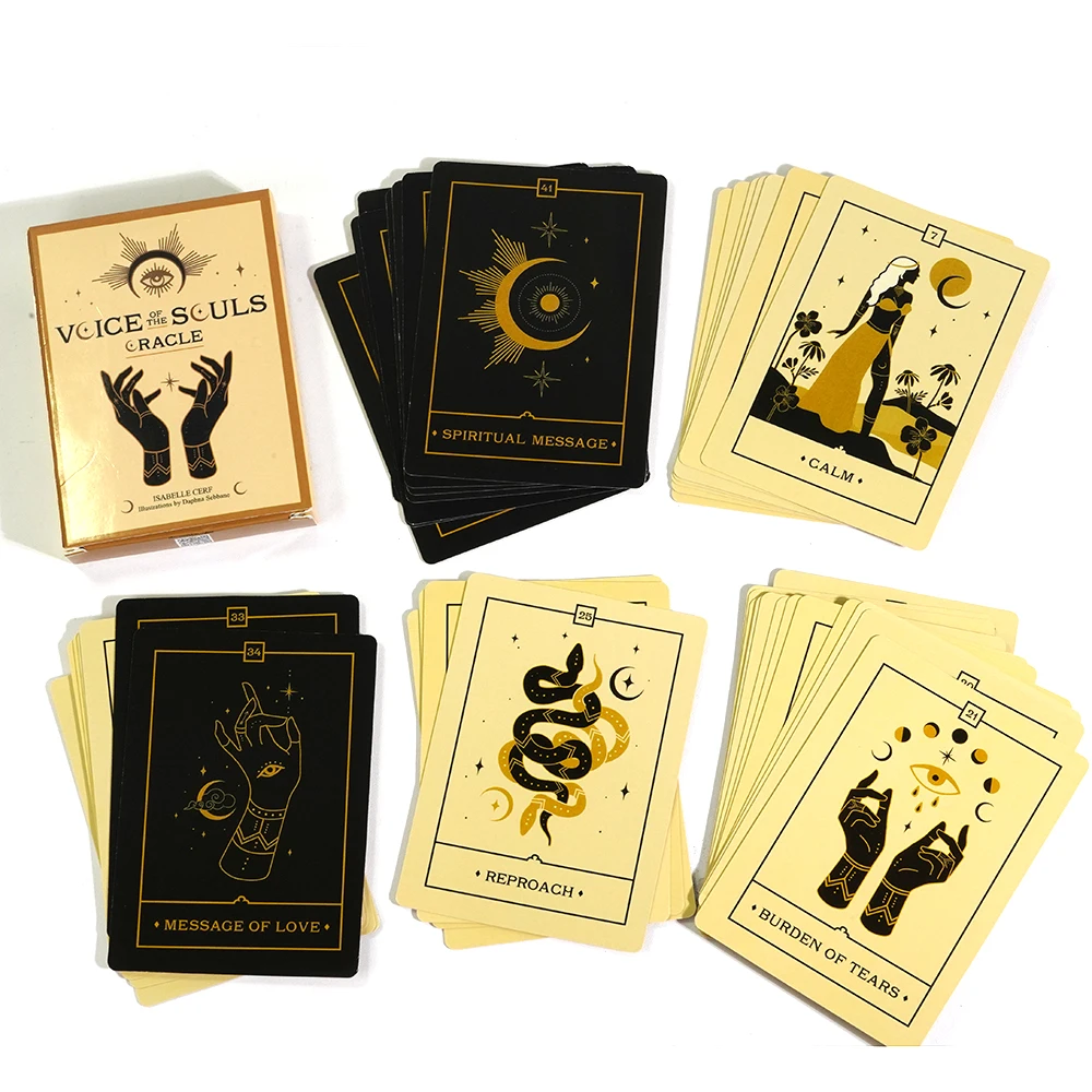 11*6.5cm Voice of the Souls Oracle 44 Full Color deck spirit guides and souls Love Oracle Cards Tarot For Beginners 5