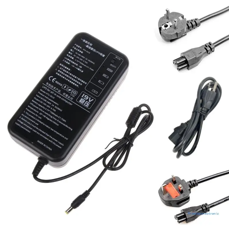 

19V 4.74A 27.75WH Multipurpose Mini UPS Backup Security Standby Power Supply Uninterruptible Power DropShipping