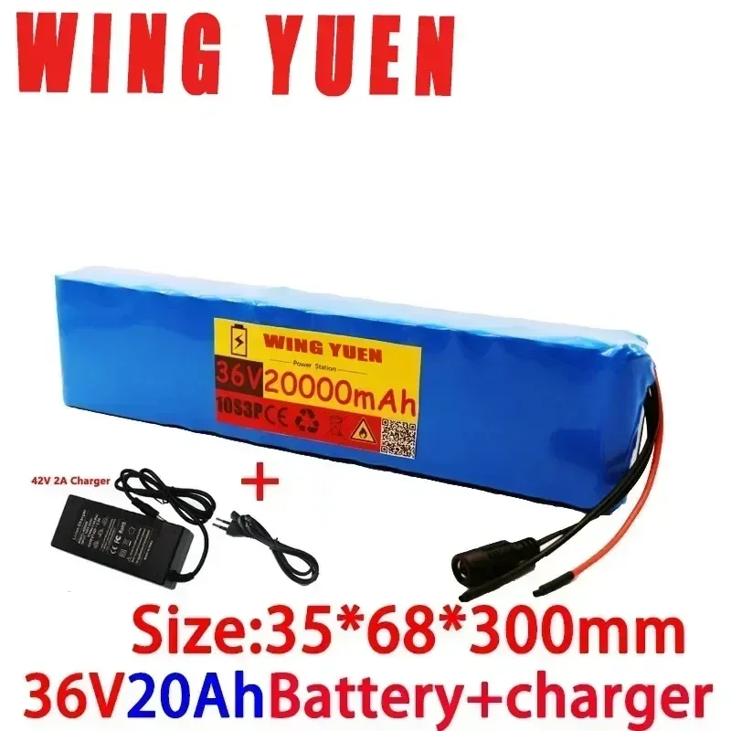 

36V Battery 10S3P 20Ah 42V 18650 lithium ion battery pack For ebike electric car bicycle motor scooter with 20A BMS 500W