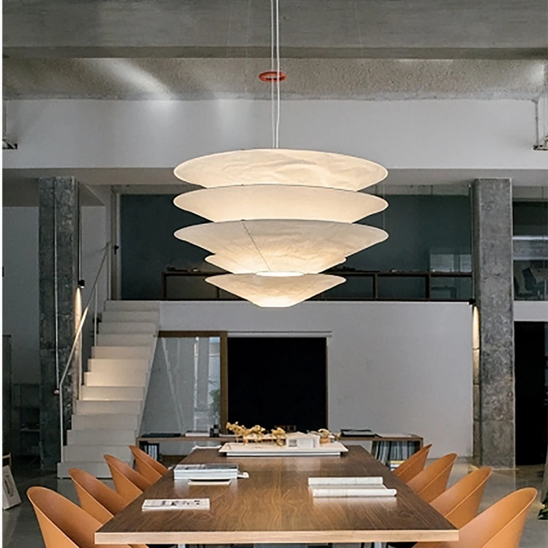 Designer Wabi Sabi Pendant Light Japanese Paper Pendant Lamp For
