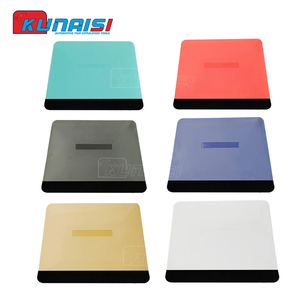 Car wrapping tools vinyl squeegee window tinting squeegee window scraper tool automotive film tools window scraper car film scraper car vinyl scraper KUNAISI 5PCS soft blue squeegee hard pink scraper vinyl car wrap auto foil corner trim window tint installation tools film appl
