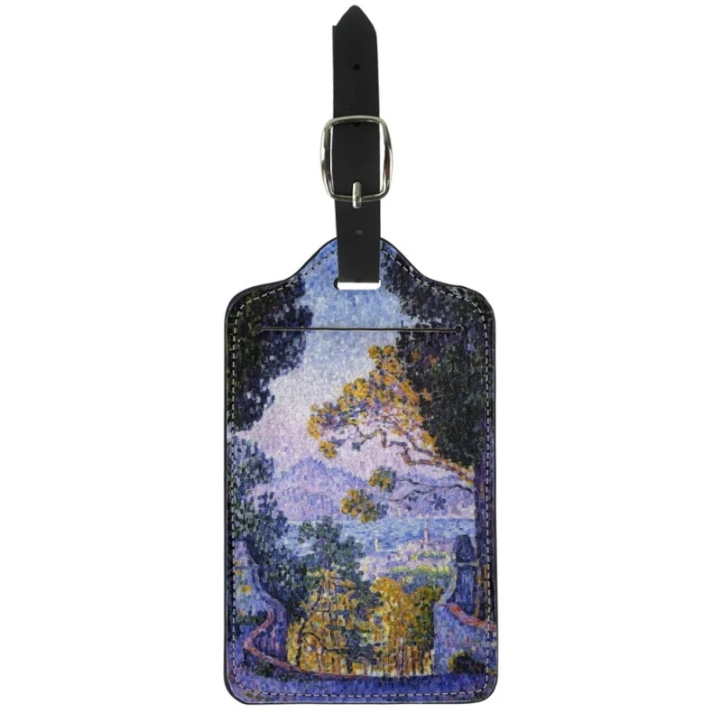 

Twoheartsgirl Fashion Painting Print Luggage Tag Trolley Case Handbag Label Portable Baggage Tags Various Pattern Suitcase Label