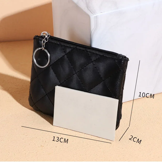 New Fashion Small Coin Wallet Women Fashion Style Coin Purse with Key Chain  Black Blue Pink Red Mini Bag for Ladies Gift Gift - AliExpress