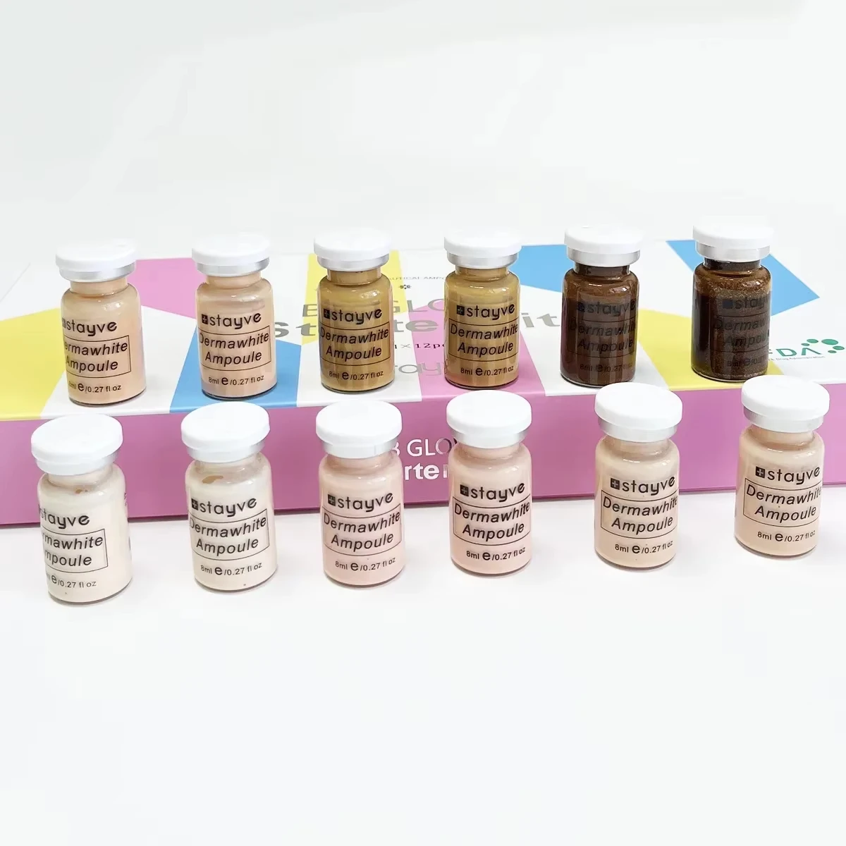 12PCS Korean BB Glow Kit Niacinamide Peptide Serum Concealer Cream Long-lasting Foundation Makeup Set Women Essential Cosmetic 4