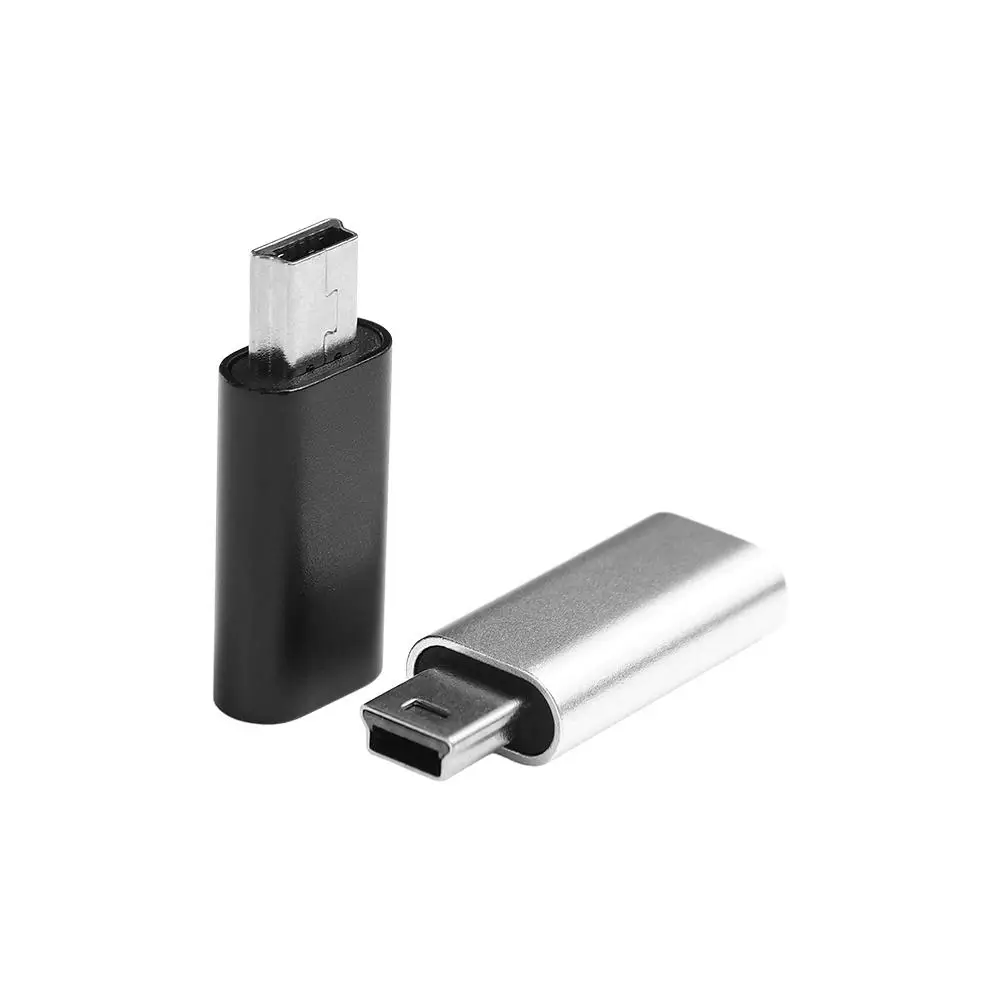 Mini USB Male USB Male Type C Female Data Transfer Connector Mini 5 Pin Adapter To Type-C Connector OTG Adapter