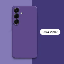 Enhance your smartphone's style and protection with our Original Square Liquid Silicone Cute Case - Full Protective Cover. - Galaxy S26+ (Ultra Violet)