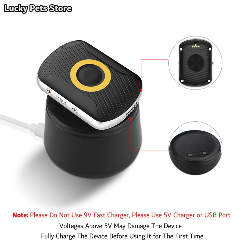 4G Dog GPS Tracker for Pet Locator Collar Anti-Lost Alarm Tag Smart GPS Tracking Device Voice Monitor for Car Child Elder Finder