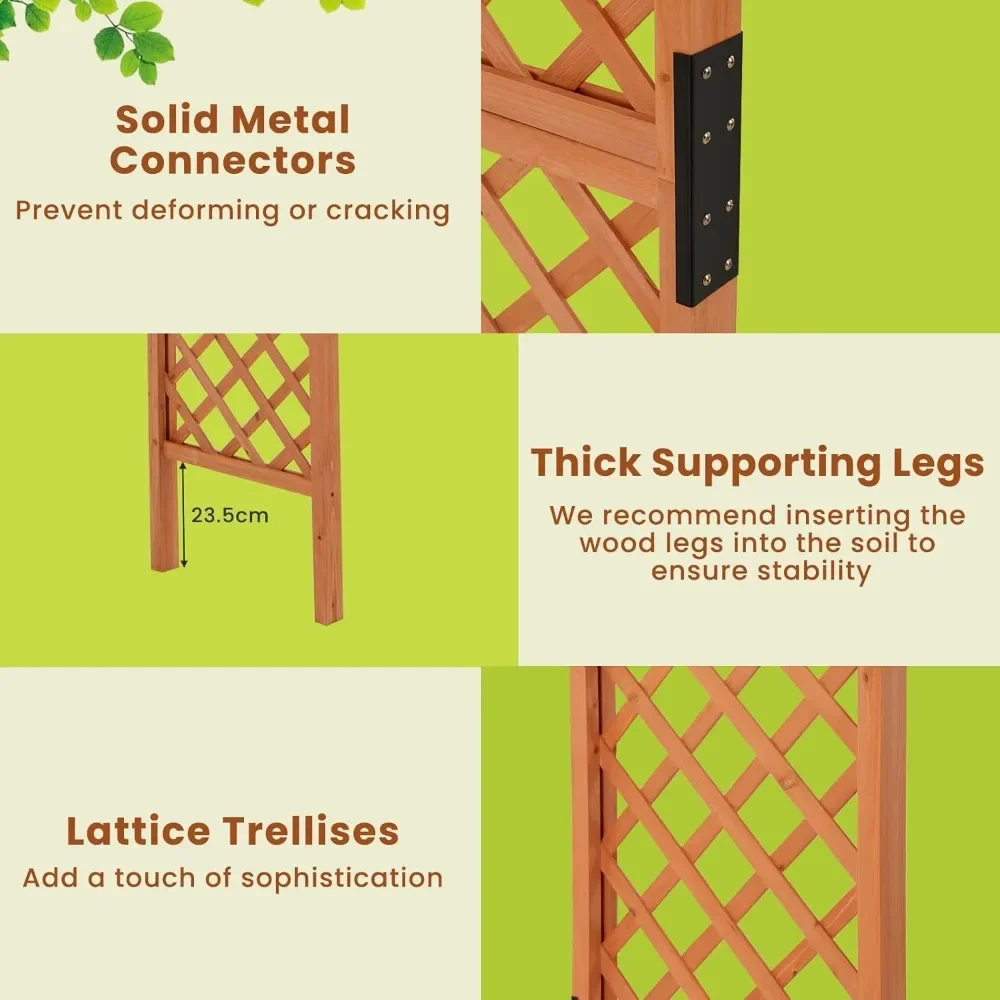 Wooden Garden Arbor image 4