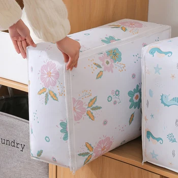 접이식 이불 의류 보관 가방, 옷장 이불, 방진 캐비닛 오거나이저, 침대 아래 옷장 상자, 대용량 분류 가방