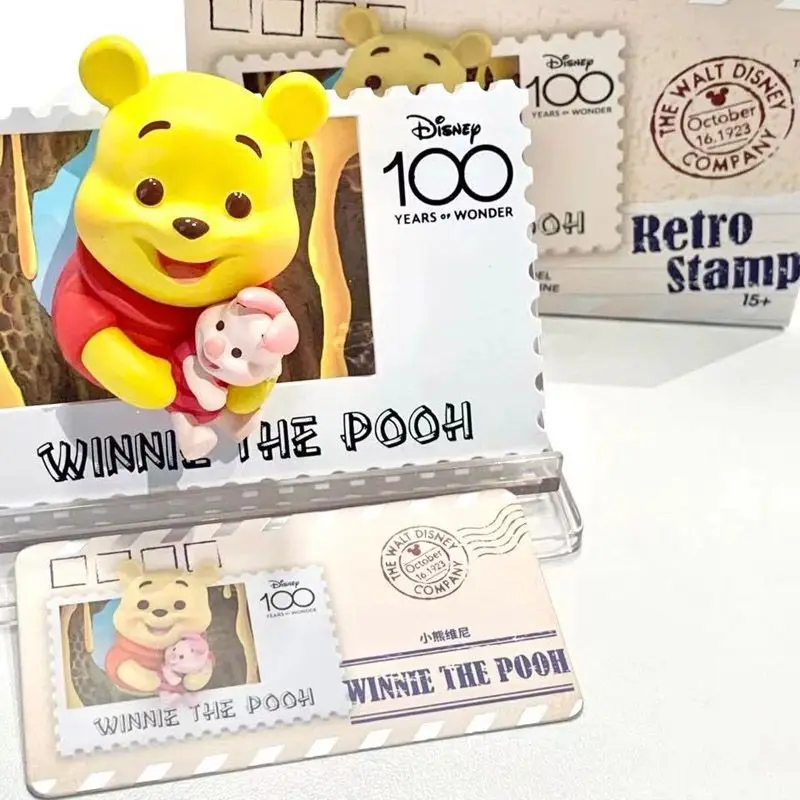 

MINISO 100 Years Miracle Retro Stamp Series Blind Box Confirmation Doll Model Ornament Children's Toy Surprise Christmas Gift