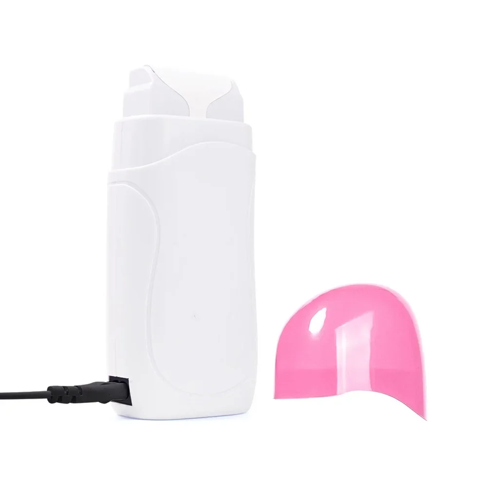 Honey Epilatory Waxing Kit Depilatory Roll on Wax Heater Machine with Refillable Wax Cream&100PCS Waxing Papers For Hair Removal 3