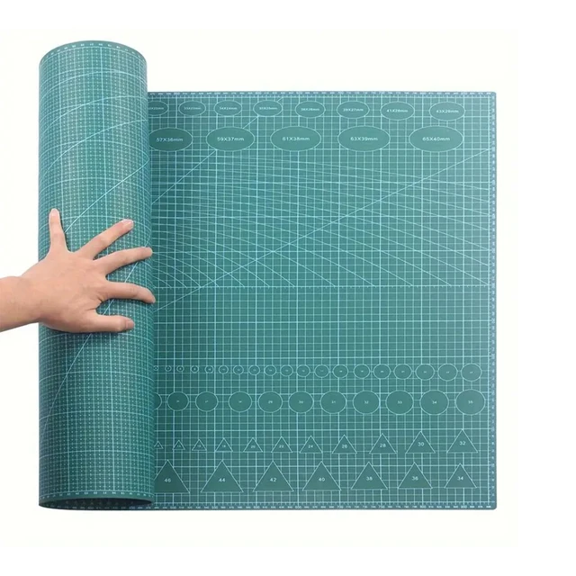 Self Healing Cutting Mat Gridded Cutting Board Double-Sided PVC Cutter Plate 3 Layer Cutting Pad for Scrapbooking DIY Projects 1