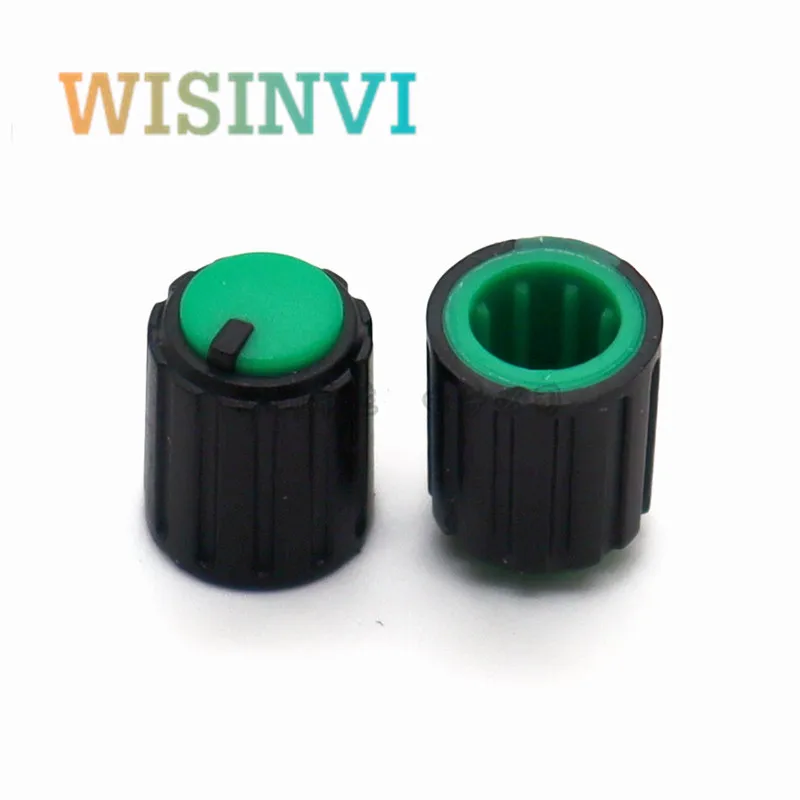 10 Stück Kunststoff-Kleinknöpfe für Potentiometer, Audio-Equipment-Knopf, Durchmesser 10 mm, Höhe 12 mm, Blumenachse Innendurchmesser 6 mm – Detail 8