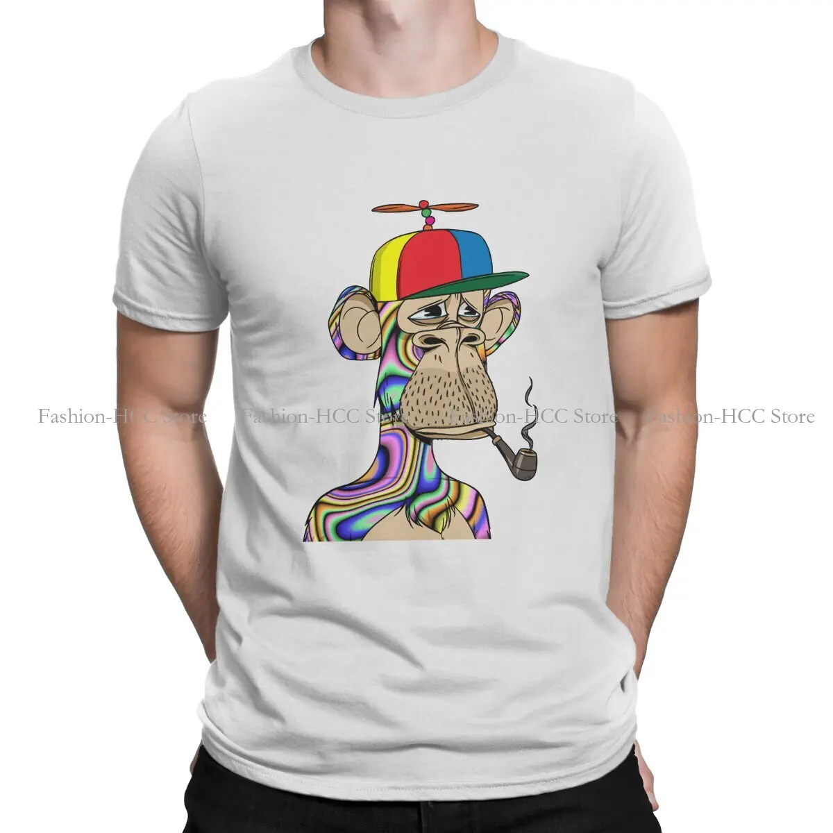 

Bored Ape Yacht Club BAYC NFT Crewneck Original TShirts #9728 Classic Distinctive Homme T Shirt New Trend Tops Size S-6XL