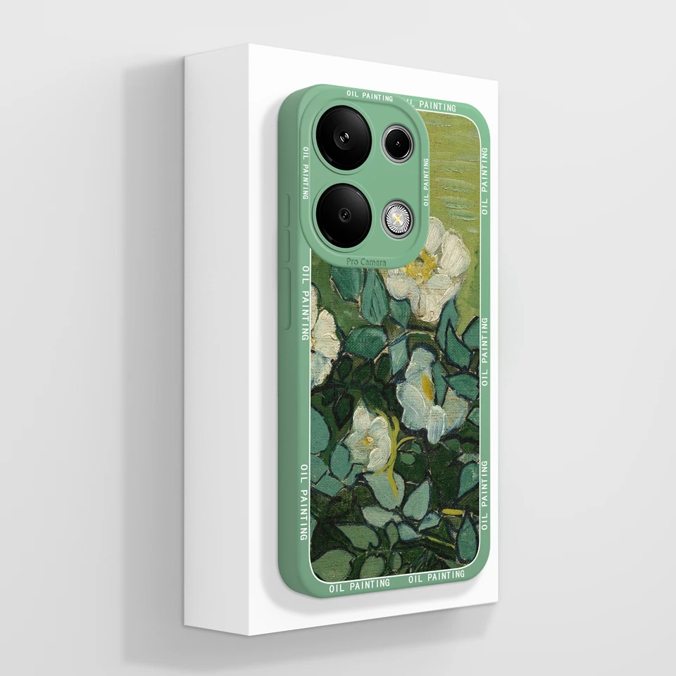 Beautiful Flower Liquid Anti-Fall Phone Case