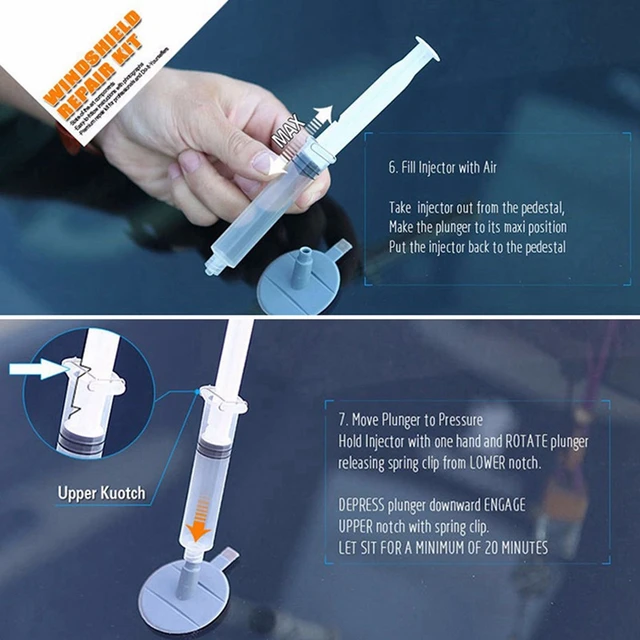 Windshield Repair Kit Cracked Glass Repair Kit to Fix Auto Glass