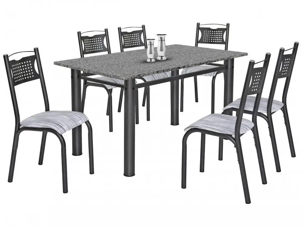 Mesa de Cozinha 6 Cadeiras 6 Lugares 3