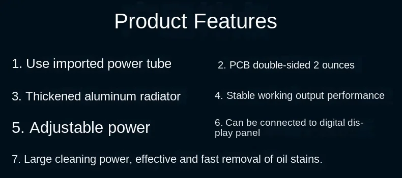 Description Picture 3 of itemUltrasonic Cleaning Machine Driver , Equipment Circuit 40KHz60/120/180W Mechanical DigitalDispl