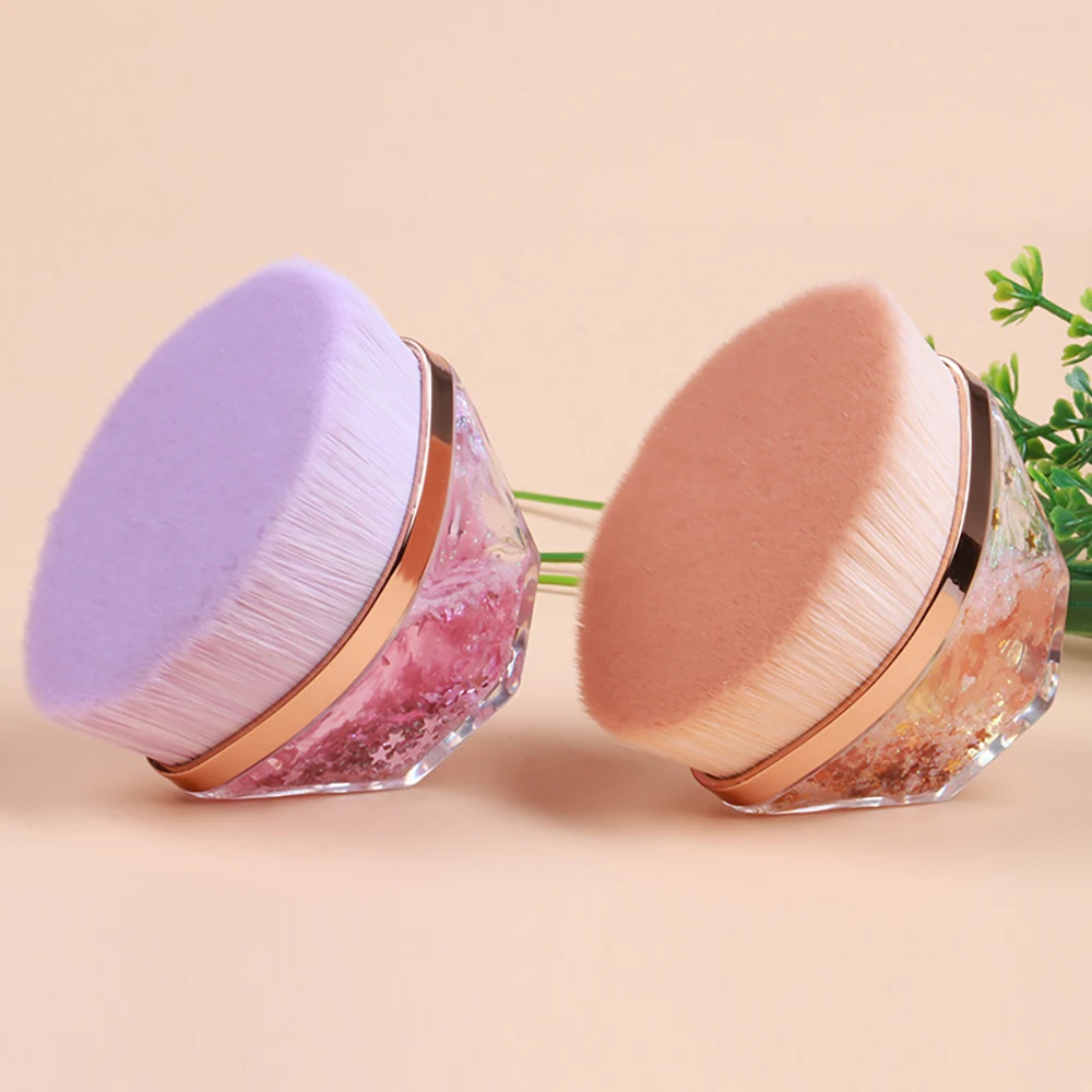 

Portable Glitter Makeup Brushes Professional Foundation Brush Powder Face Blush Brush Beauty Soft Cosmetic Brush Make Up