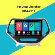 4G WiFi 10 1 Cal z systemem Android 2 Din samochodowe Multimedia odtwarzacz Stereo dla Jeep Cherokee 2014-2017 nawigacja GPS Carplay Android Auto tanie i dobre opinie REAKOSOUND CN (pochodzenie) podwójne złącze DIN Rohs 10 1 4*45W JPEG Glass and plastic 1024*600 1 9kg bluetooth Wbudowany GPs