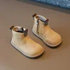 Baby Boys Girls Boots Oxford Suede Children Casual Shoes Outdoor Plush Anti-slip Infant Shoes Autumn Winter Kids Ankle Boots