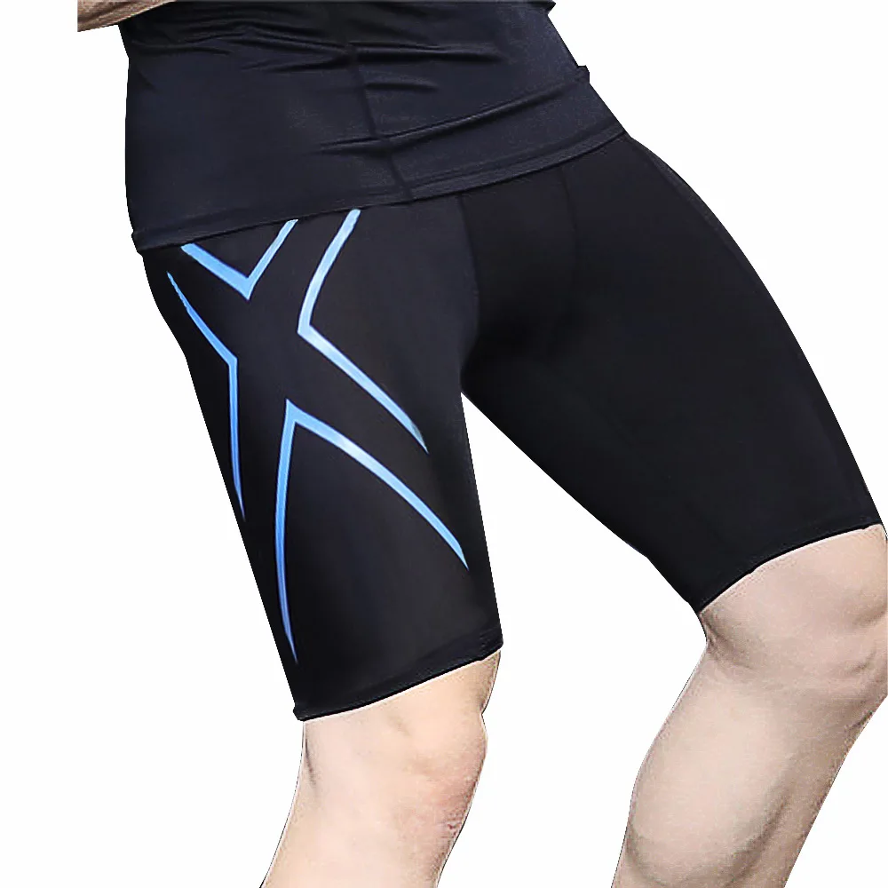 Men's Compression Tights Shorts Running Leggings Fitness Bodybuilding Men Skinny Workout Breathable Quick Dry 3