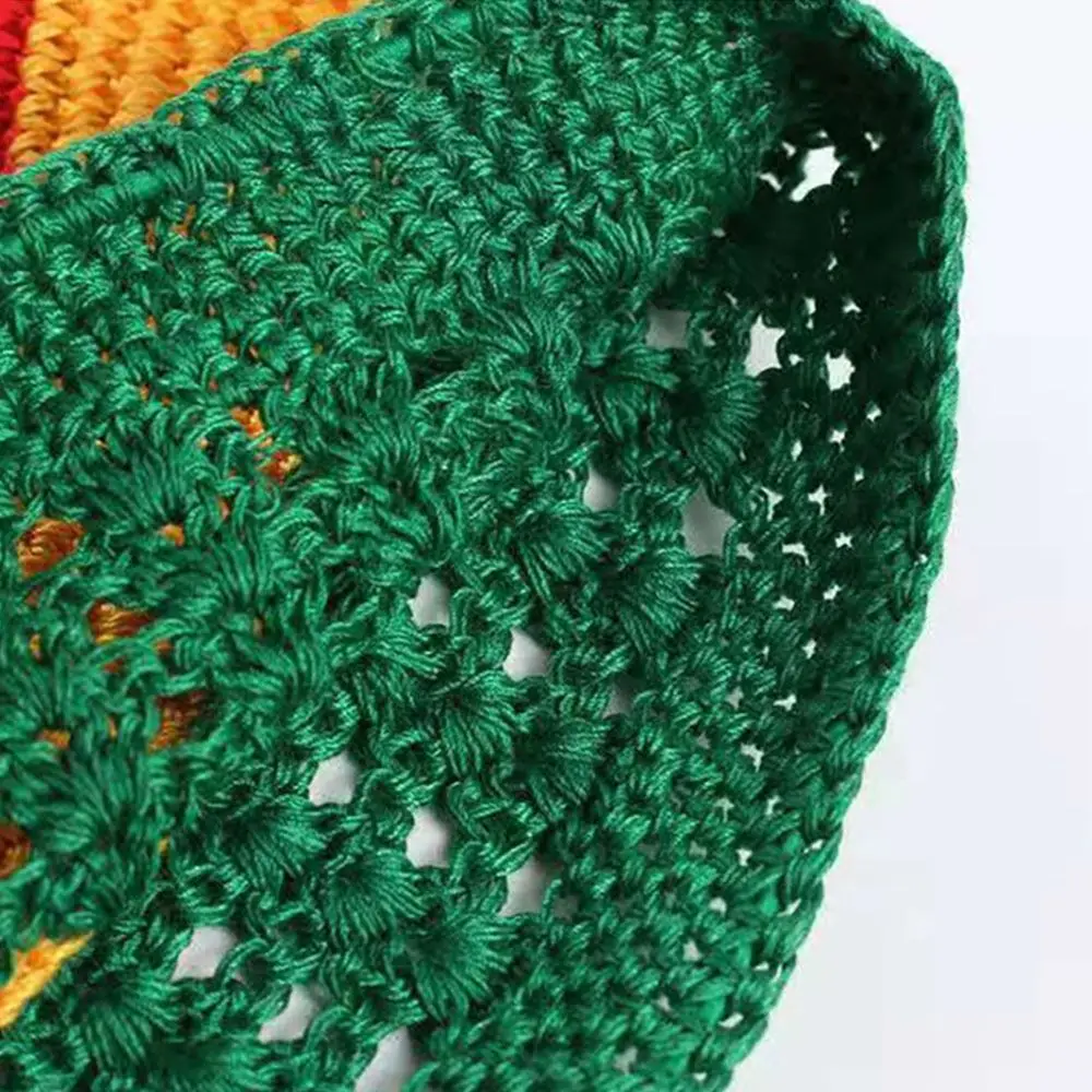 Solid Color Crochet Beanie Hats Unisex Stretchy Handmade Cotton Skull Cap Winer Warm Knitted Kufi Hat for Muslim 4