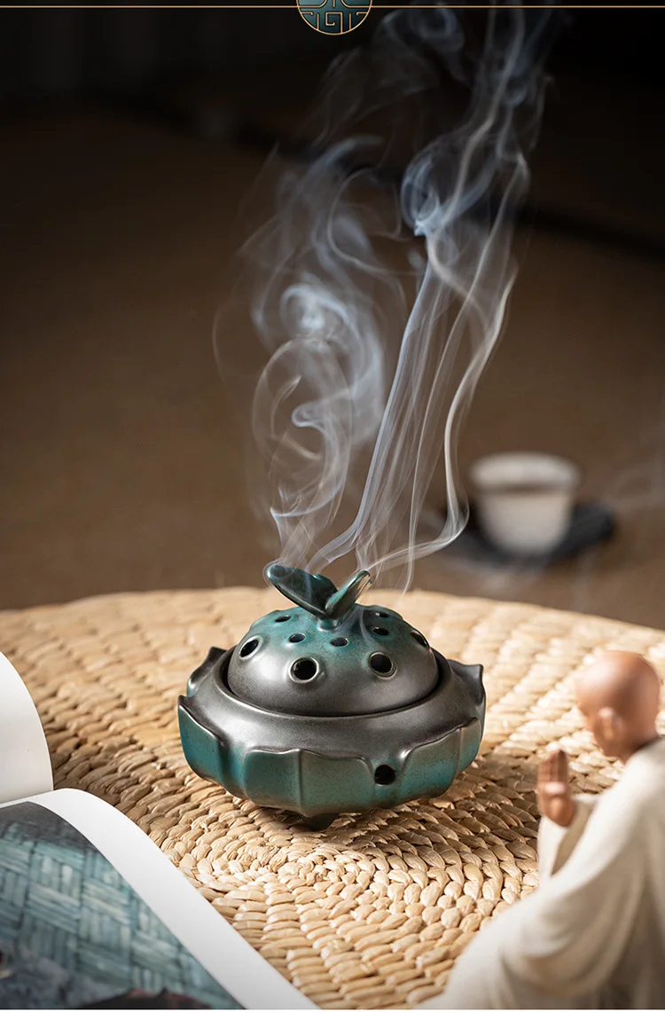 YXY Retro incense burner ceramic 4 hours coil incense base