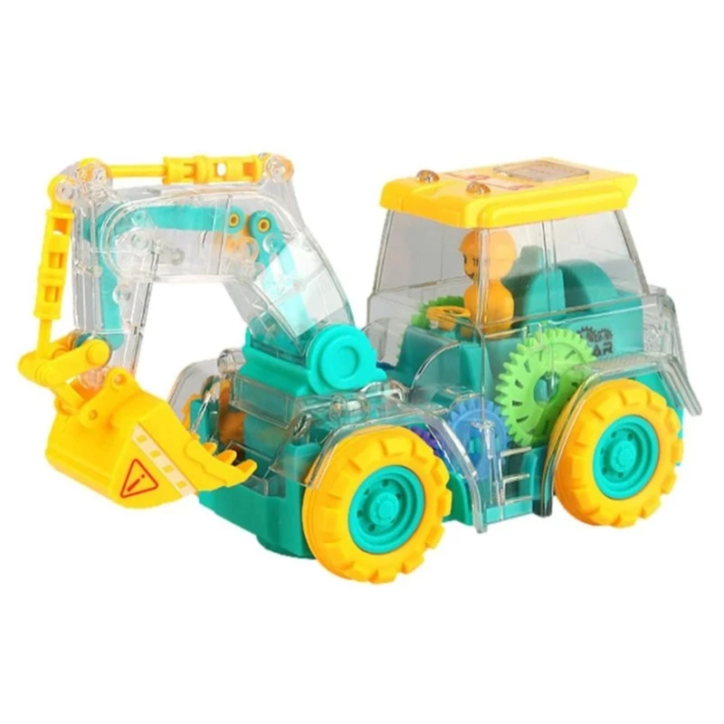 

Электрический строительный грузовик-экскаватор, универсальное колесо, прозрачная шестерня, автомобиль, музыкальное освещение, экскаватор, игрушка для мальчиков