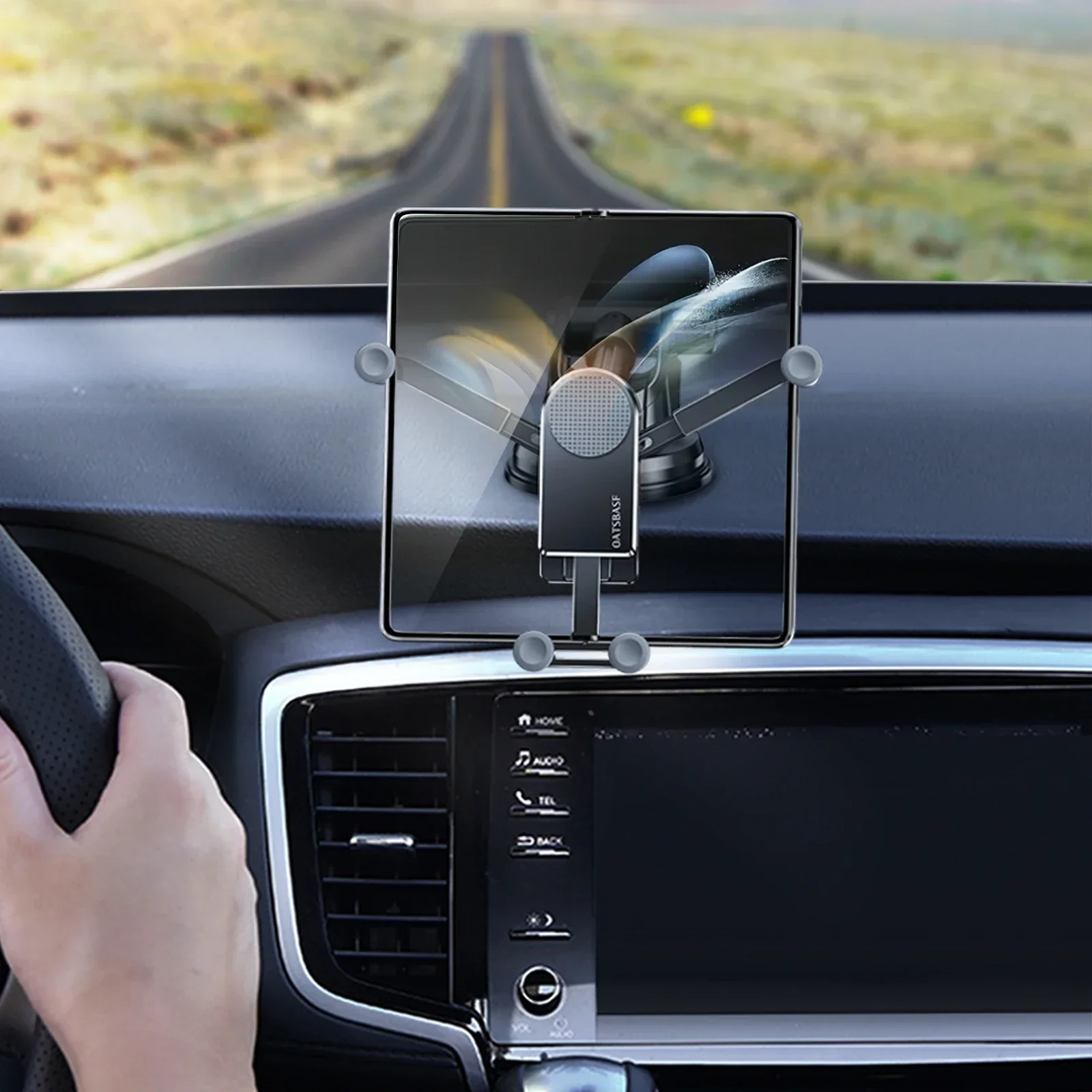 Eary for Galaxy Z Fold 7 6 5 Car Mount Gravity Thick Case Friendly Phone Holder Z Fold5 for Samsung Z Fold 7 4 S25 iPhone 17 16