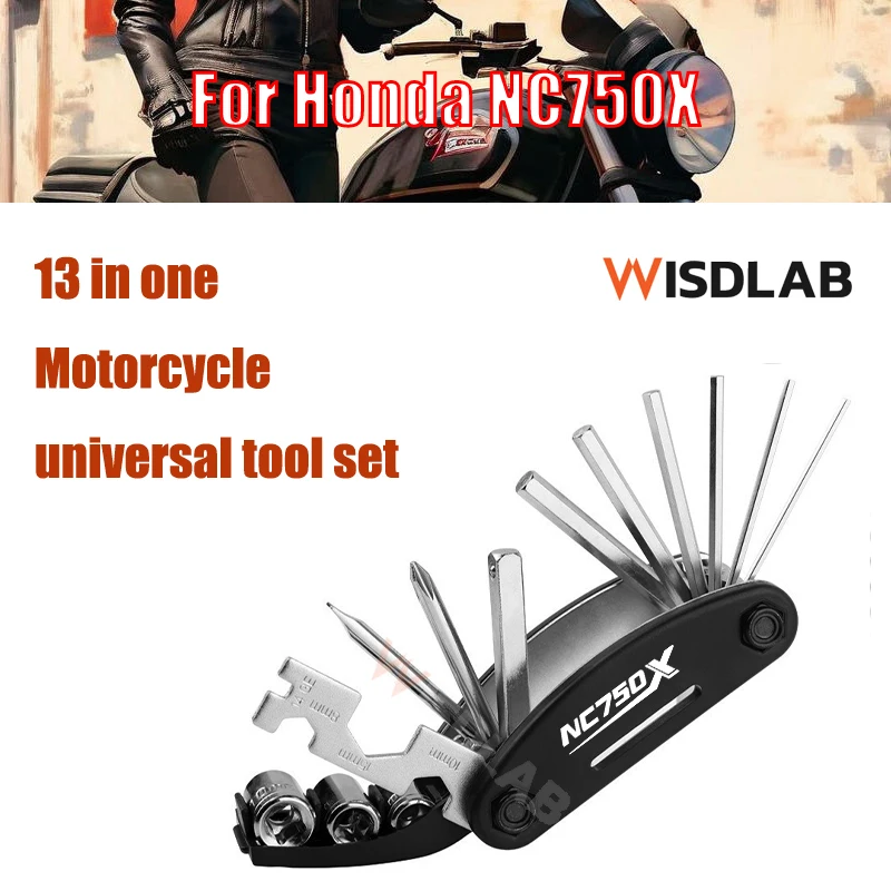 

Для Honda NC750X 13 шт. набор инструментов для ремонта мотоцикла и велосипеда 13 в 1 детский комплект для дома, улицы, путешествий, кемпинга Sp