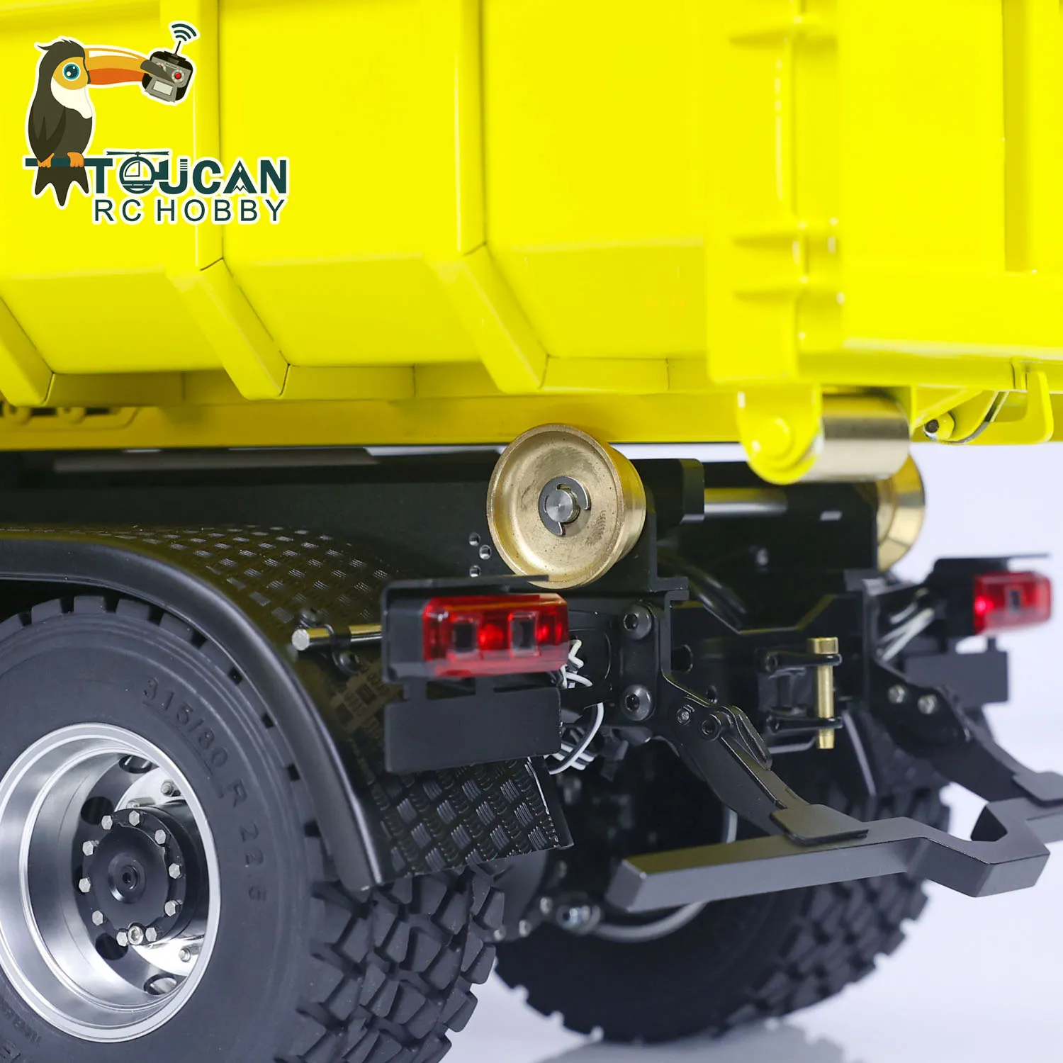 RTR LESU Upgraded 1/14 8x8 Hydraulic RC Dumper Truck Remote Control Full Dump Car Model Light Sound Hook Painted Toy THZH1854 6