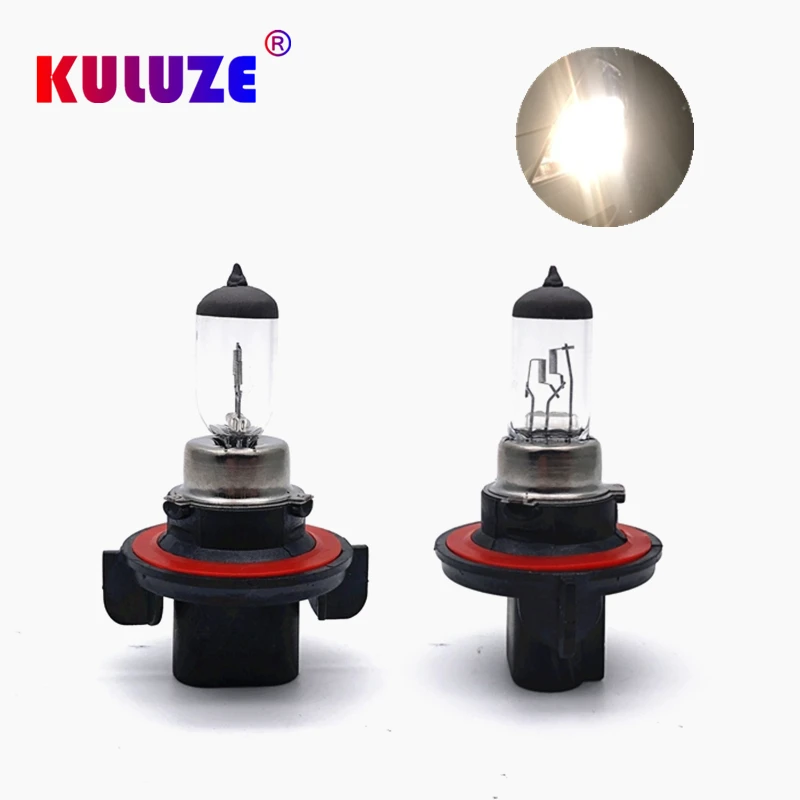 Premium Quartz Halogen Car Headlight Bulb - Yellow Clear, 3200K