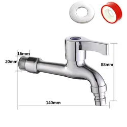 Multifunctional Brass Washing Machine Tap with Double - Ended Faucet for Bathroom and Mop Pool (Faucet extension pip)