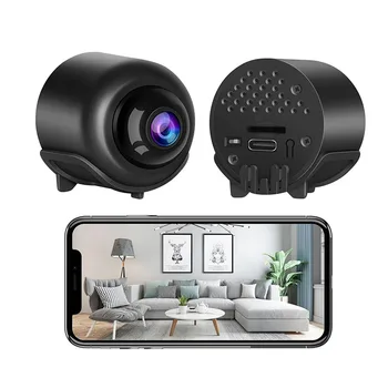 Mini Wireless Camera 2.4G, Home Security WiFi Cam with Night Vision, Small Remote Monitoring Cam for Indoor Use 1
