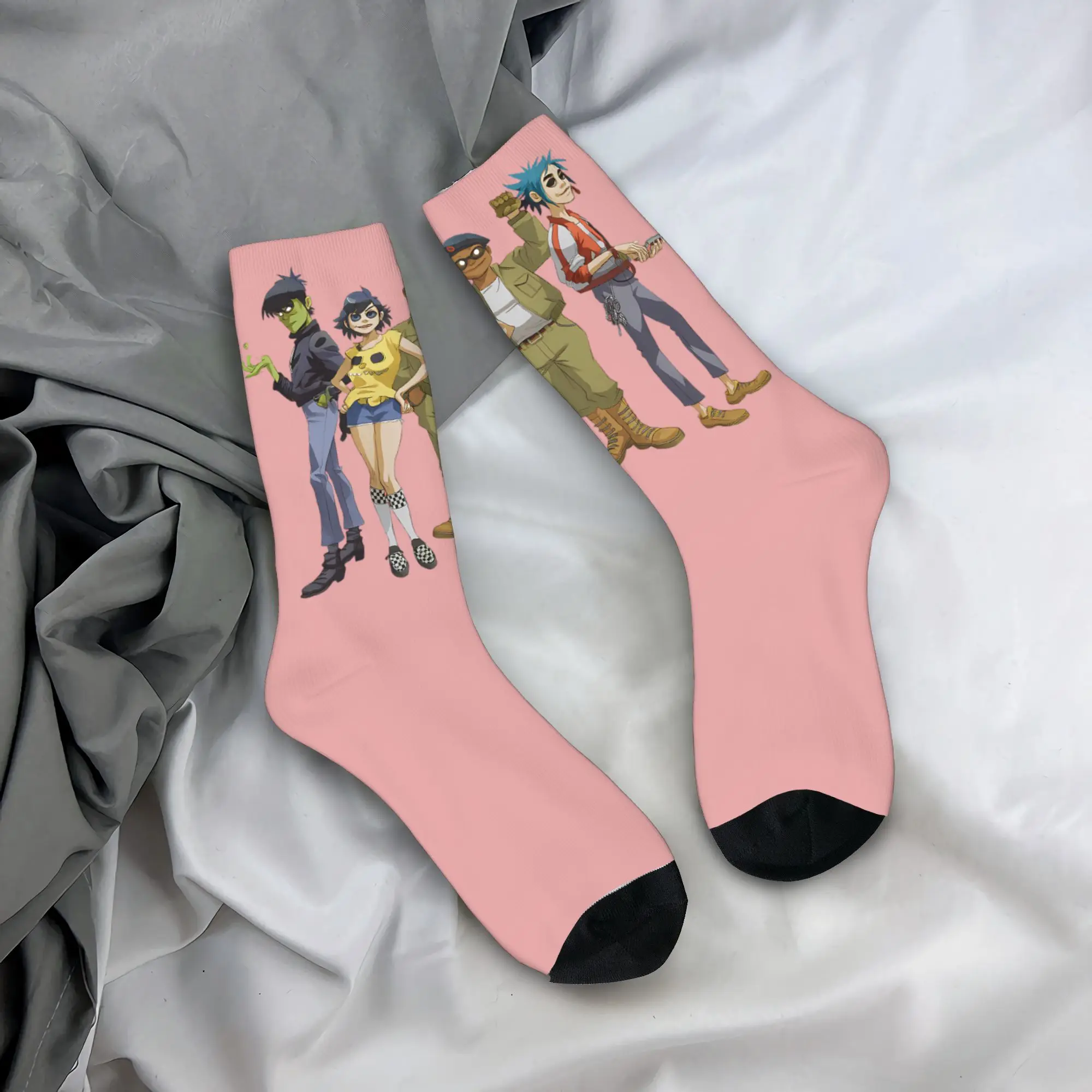 Gorillaz Autumn Rock Band Fun High-Quality Anti-Skid Skate Socks