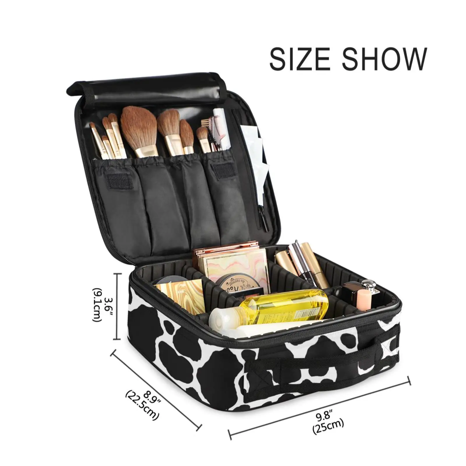 Brand Cosmetic Bag Travel Women High Quality Leopard Print Professional Makeup Organizer Bag Female Large Capacity Storage Case