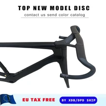 2022 New Road Frame T1000 Carbon Schijfrem Fiets Frames Schijf Bike Racing Frameset Fietsen Bicicletta Met Stuur