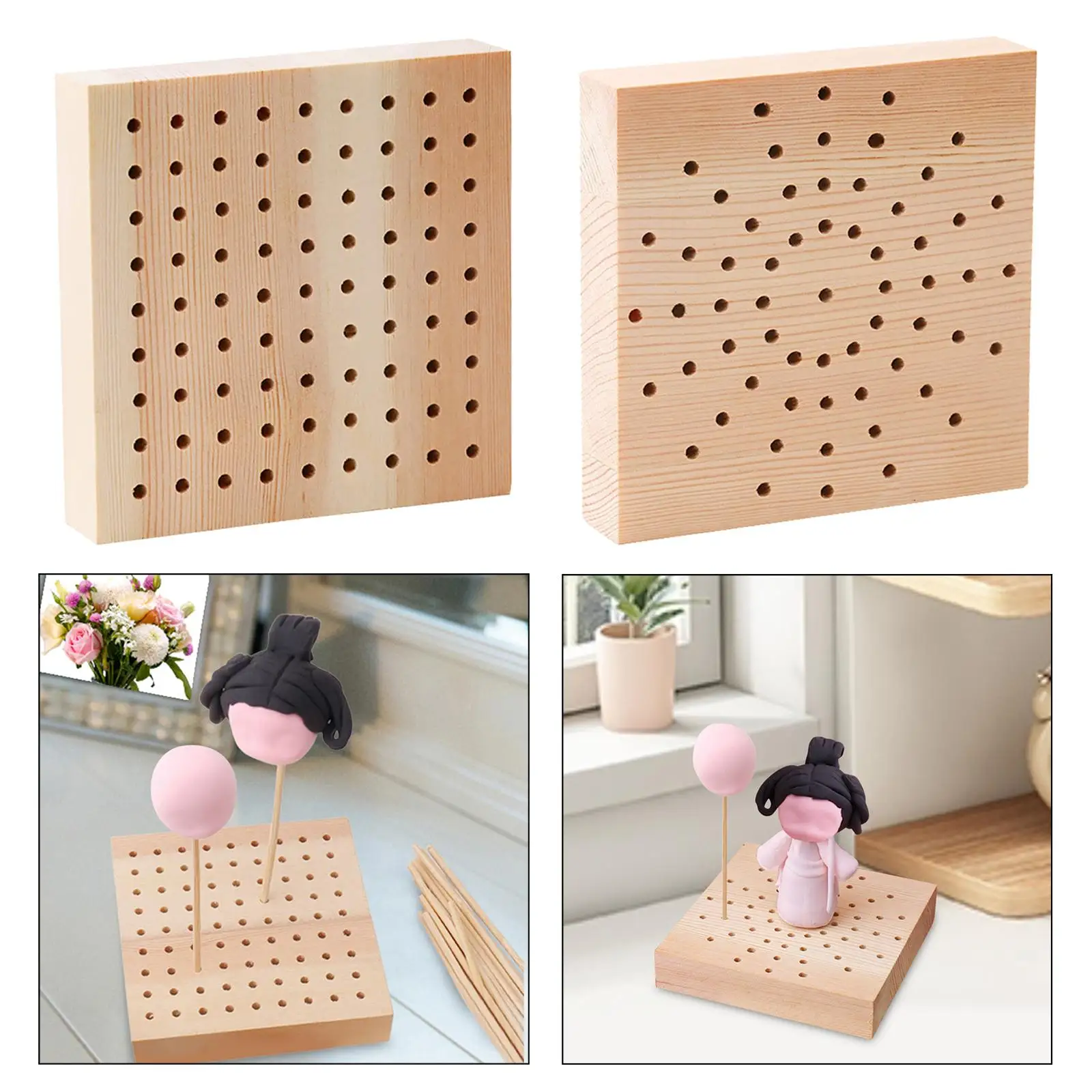 도자기 클레이 플러그 보드 클레이 플레이트, 수제 도자기 인형, 거치대 그림 조각 클레이 피규어 디스플레이 랙, 상점 용품