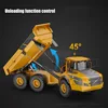 Large RC Truck Boy Toys 1:20 Double Rc Dumper Cars Trucks Remote Wireless Car Tractor Articulated Dump Engineering Car Toys Gift 3