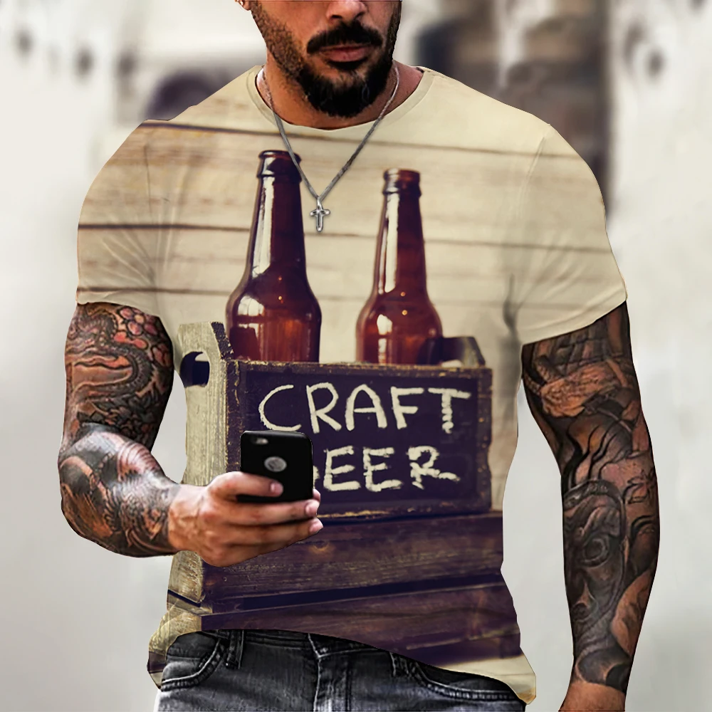 Camiseta ajustada hombre – Cerveza Groovie