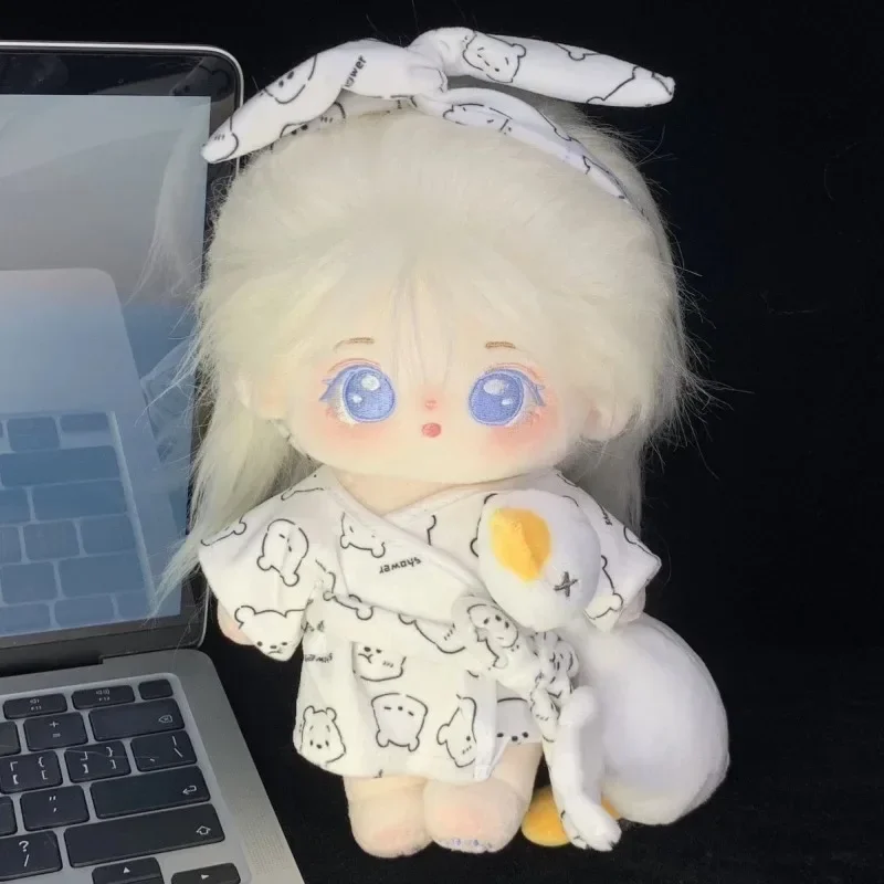 

Хлопковая одежда для кукол 20 см, комплект ночной рубашки, халат, домашняя одежда для кукол, Одежда для кукол без комплектации, бесплатная доставка