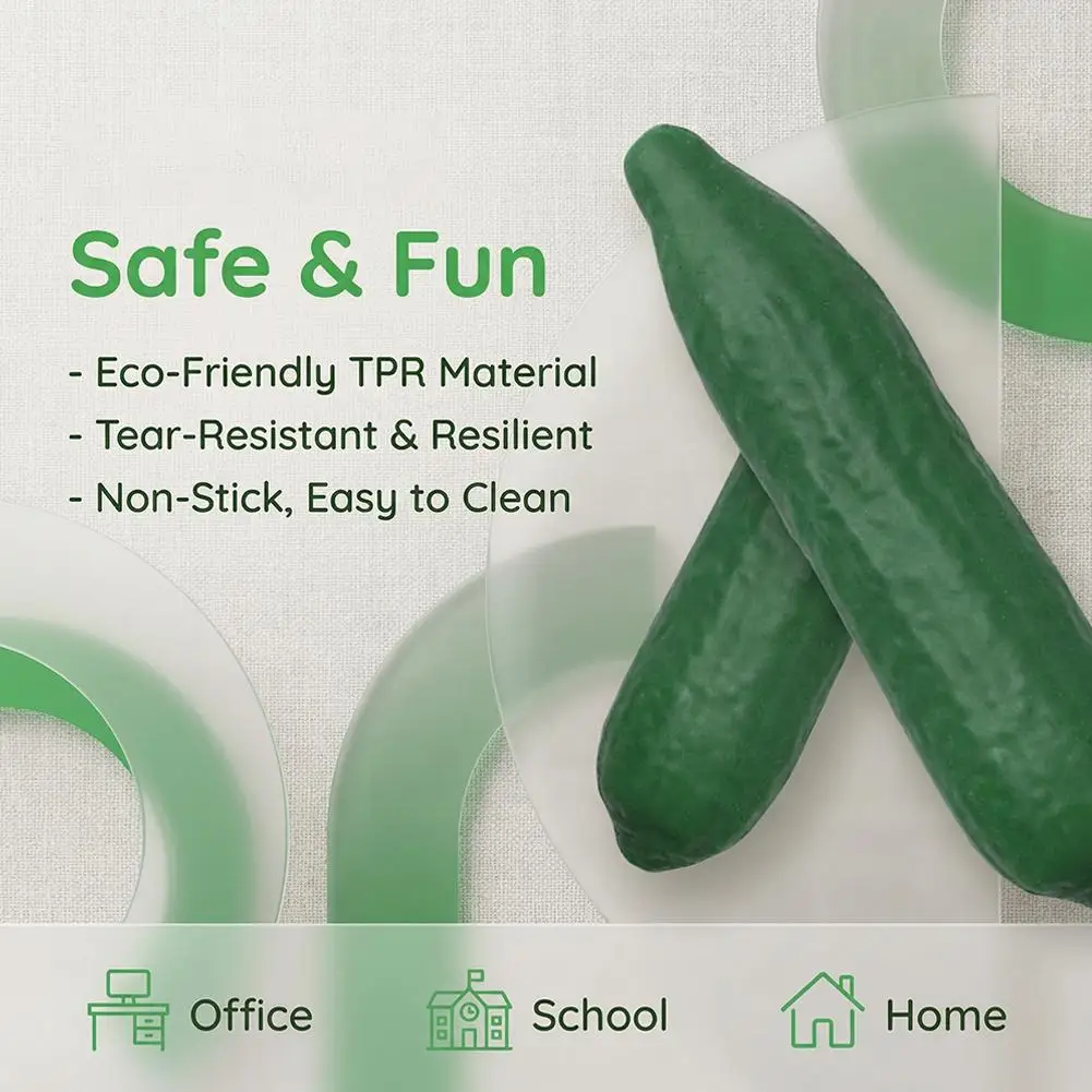 Simulated Cucumber Squeeze Toy Slow Rebound Stress Relief Prank_voghion.com