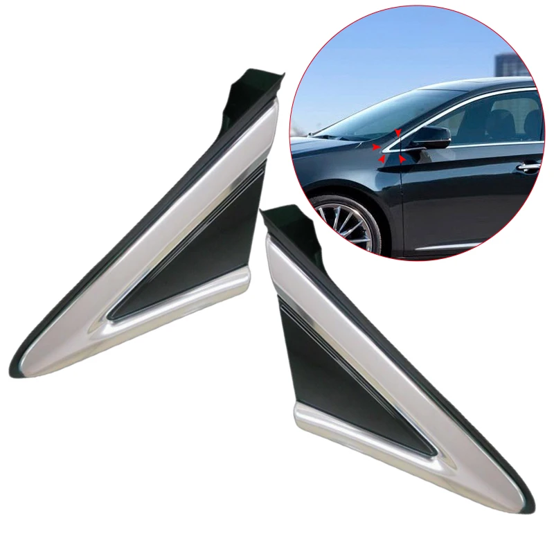 

2pcs Front Mirror Corner Triangle Fender Molding Trim 22955947 22955948 Fit for Cadillac XTS 2019 2018 2017 2016 2015 2014 2013