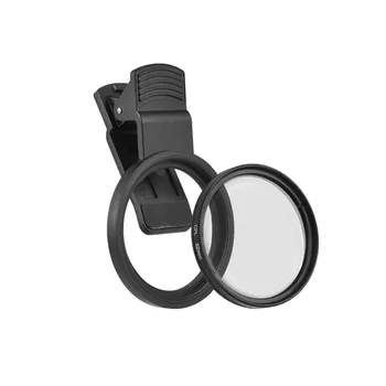 Filtro per obiettivo polarizzatore circolare da 52 mm di alta qualità Anti-riflesso Clip-on portatile per obiettivo del telefono cellulare Kit filtro CPL Obiettivo della fotocamera